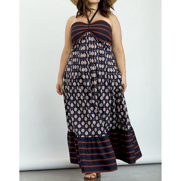 BNWT Anthropologie Zosime Halter Maxi Dress - Picture 2 of 10